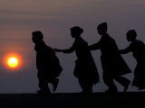 Children Walk to Work in the Wee Hours of the Morning