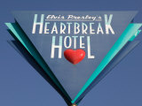 Sign for the Heartbreak Hotel  Memphis  Tennessee  USA