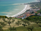 Resort Town and View of Adriatic Sea  Fossacesia Marina  Abruzzo  Italy