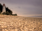 Cape Mudge Lighthouse Across from Campbell River  Quadra Island  British Columbia