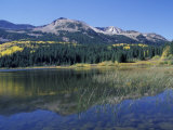Mountains Reflected in Lost Lake  Crested Butte  Colorado  USA