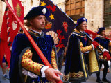 Men in Costume  Il Palio Parade  Siena  Italy