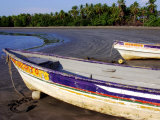 Fishing Boats Moored on Sand at Morro Negrito  Panama