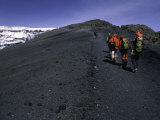 Climbers Heading up a Rocky Trail  Kilimanjaro