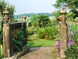 View to Enclosed Garden & Countryside Somerset Lodge