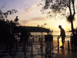 Playing Floor Chess at Sunset at Grand Lido Sans Souci Resort  Ocho Rios  Jamaica