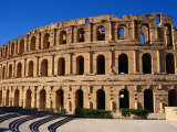 Exterior of Colusseum  a Roman Monument  El-Jem  Tunisia