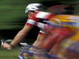 Bicycle Racers at Volunteer Park  Seattle  Washington  USA