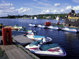 Jet Skis on Moosehead Lake  Northern Forest  Maine  USA