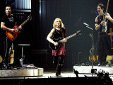 Madonna Doing One of Her Dance Routines During the Start of Her World Tour in Barcelona  June 2001