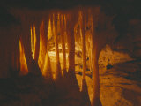 Ceiling of Drapery Room Inside Mammouth Cave National Park  Kentucky  USA