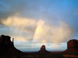 Rainbow Over Buttes  Monument Valley Navajo Tribal Park  USA