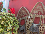 Decorative Snow Shoes in Talkeetna  Alaska  USA