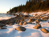 Winter Sunrise in Monument Cove  Acadia National Park  Maine  USA