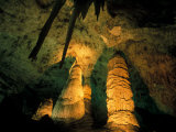 Columns and Domes in the Big Room  Carlsbad Caverns National Park  New Mexico  USA