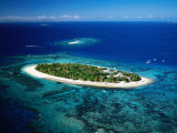 Aerial of Treasure Island  Fiji