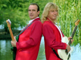 Status Quo Wearing Red Coats at Butlin's Holiday Camp  September 1990