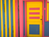 Colorful Doorway  New Providence Island  Bahamas  Caribbean