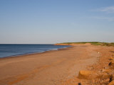 A Beautiful Summer Day on an Empty Beach by the Ocean  Prince Edward Island  Canada