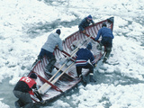 Rowing Competition in Quebec City Winter Carnival  Canada