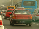 A Taxi in Traffic