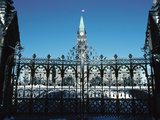 Majestic Gates of Parliament in Ottawa  Ontario  Canada