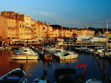 Boats and Buildings at Port  St Tropez  France
