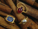 Cinnamon Bark Shows off Rings of Ruby  Diamond and Sapphire Found in the Wreckage
