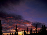 Solstice Sunset atop Midnight Dome  Dawson City  Yukon  Canada