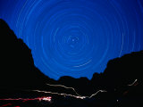 Star Trails withMountains at Night