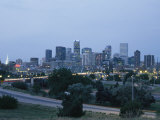 View of the Denver Skyline at Twilight