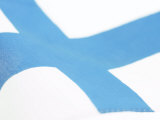 Close-up of a Finnish Flag