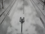 Security Cameras Overlook the Platform at the Osterport Rail Station