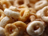 Close-up of Round Frosted Breakfast Cereal