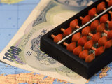 Japanese Currency  Map and Abacus