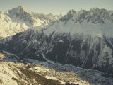 The Tourist Resort of Chamonix Sits at the Foot of the French Alps