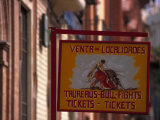 Bullfighting Sign  Santa Cruz  Seville  Spain