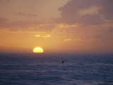 Kayaker Paddles in the Atlantic Ocean Off of Cape Hatteras