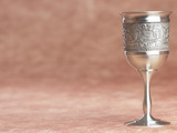 Elegant Silver Shabbat Cup with Hebrew Engraving