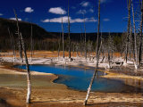 Black Sand Basin and Opalascent Pool  Yellowstone National Park  Wyoming  USA