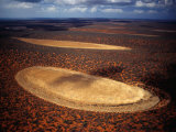 Aerial of Salt Pans Near Denham  Monkey Mia National Park  Western Australia  Australia