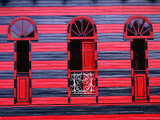Facade of Parque De Bombas Museum  Ponce  Puerto Rico