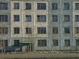 Exterior View of a Typical Depressing Communist-Built Apartment Building