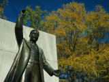 Bronze Statue of Theodore Roosevelt with Yellow Oak Leaves