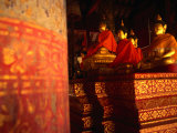 Buddha Statues Inside Wat Phra That in Northern Thailand  Thailand