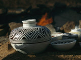 Close View of Pueblo Indian Pottery