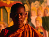 Portrait of Novice Monk  Phnom Penh  Cambodia