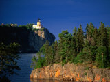 Split Rock State Park Lighthouse Overlooking Lake Superior  Split Rock State Park  USA