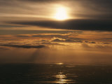 Sunset and Clouds over the Ocean