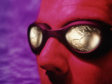 Man with Golden Globe Goggles